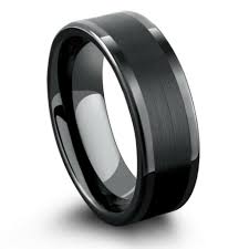 King will classic men black tungsten carbide 8mm polished matte brushed finish center wedding band ring. Mens Tungsten Wedding Bands Mens Unique Wedding Bands Northern Royal Llc