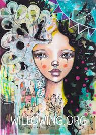 Into The Mystery Art Print Whimsical Art Art Mixed Media Art Journaling