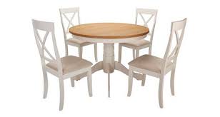 4 seater dining table set is perfectly crafted to experience a royal dining space. Evesham Round Pedestal Dining Table 4 Chairs Dfs