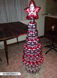 Beer Can Tree Beer Christmas Gifts Easy Diy Christmas Gifts Beer Can Christmas Tree