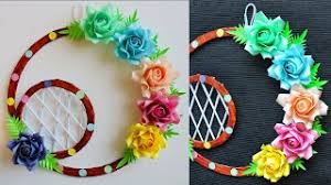 Polish 'wycinanki' is a traditional polish folk art of paper cutting. Paper Flower Wall Decoration Diy Wall Decor Ideas Paper Craft Paper Flower