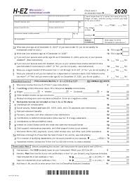 As the old adage goes, taxes are a fact of life. 2020 Form Wi Dor Schedule H Ez Fill Online Printable Fillable Blank Pdffiller