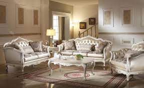 Rose Gold Pearl White Tufted Sofa Set 2 Pcs 53540 Chantelle Acme Traditional 53540 Chantelle Set 2 Cheap Living Room Sets Luxury Furniture Living Room Living Room Sofa Set