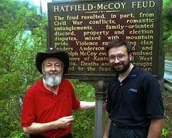 A Descendent From The Hatfield S On Left And The Mccoy S On Right Hatfield Hatfield And Mccoy Feud Hatfields And Mccoys