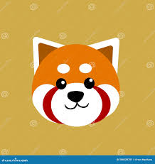 Red Panda Animated stock illustration. Illustration of cartoon