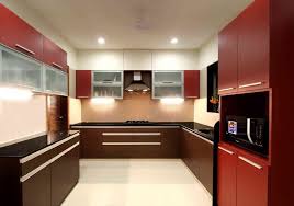 Large Kitchen With Drawers And Cabinets Finish In Veneer Overhead Cabinet Fini Kitchen Interior Design Modern Interior Design Kitchen Modern Kitchen Interiors