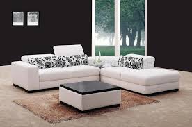Choose between a myriad of colors, with varying degrees of lustre and shine. White Fabric Modern Sectional Sofa W Square Ottoman