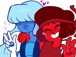 Ruby And Sapphire Steven Universe Steven Universe 2 Steven Universe Steven Universe Drawing Sapphire Steven Universe