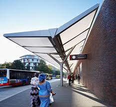 Bus Station Hamburg Barmbek Membrane Canopy Of Inflated Etfe Foil Cushions Page Rootpagetitle Temme Canopy Architecture Canopy Outdoor Canopy Design