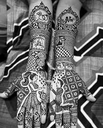 You can also find mehndi design idea on the internet by typing keyword: Top 31 Dainty Engagement Mehndi Designs For Bride