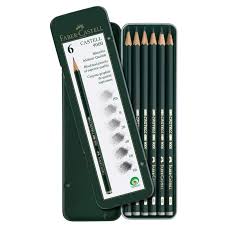 Pencil manufacturing through the ages. Faber Castell Graphite Pencil 9000 Set Of 6 Tin Anandha Stationery Stores