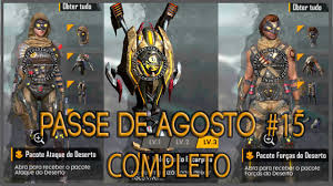 Saiba o próximo passe de elite e saiba tudo! Passe De Elite De Agosto Completo Free Fire News