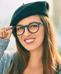 Carmen Black Round Eyeglasses