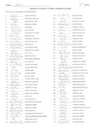 This worksheet is the perfect tool for name writing practice! Writing Formulas And Naming Compounds Worksheet Nidecmege