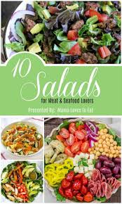 10 Green Leafy Salads For Meat Seafood Lovers Mama Loves To Eat In 2020 Leafy Green Salad Recipes Yummy Salad Recipes Healthy Salad Recipes