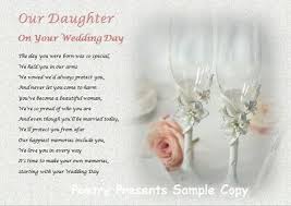 Your daughter's wedding day is one of the most important days of her life. Our Daughter Wedding Day Gift Personalised Gift Ebay