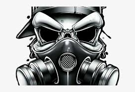 Here presented 54+ skull gas mask drawing images for free to download, print or share. Skull Clipart Gangsta Skull Gas Mask Png 640x480 Png Download Pngkit