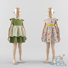 0 comments 1 faves 0 avatars. 3d Model Two Dresses For Girls Gfx Hub
