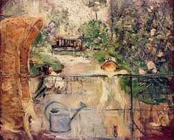Berthe Morisot Peu Filles Dans Le Jardin Les Arts Comment Peindre Peinture Rose