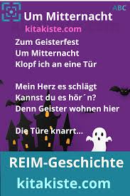 Um Mitternacht Gedicht Kindergarten Grundschule In 2020 Reime Klanggeschichte Lieder