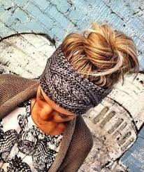 Cute Things To Knit Perfect Fall Winter Hairstyle With A Cute Knit Headband Cool Things Cable Knit Headband Hair Styles Style