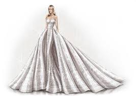 Indian wedding dress sketch drawing Wedding Dress Dress Design Sketch Ideas