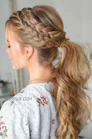 Pretty Easy Ponytail Hairdo For Women Hairstyleponytailformal Braids For Short Hair Braided Hairstyles Ponytail Hairstyles