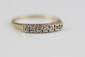 9ct Gold Ring Diamond Chip I Love You Forever Ring Uk M 1 2 Us Size 6 50 Gold Rings Gold Diamond Rings Forever Rings