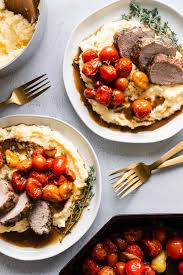 Grill polenta slices until hot and slightly charred, 3 to 4 minutes per side. Herb Crusted Pork Tenderloin With Creamy Polenta Pass Me Some Tasty