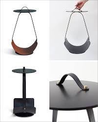 Leather magazine rack tan and black frame, leather magazine holder, magazine and paper storage, newspaper holder, home decor magazine rack. The Zin Minimalist Side Table Also Doubles As Magazine Storage