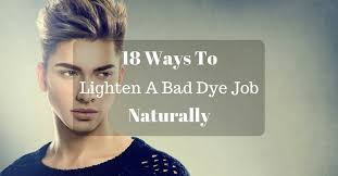 How to lighten hair naturally can appear at first sight impossible. 18 Ways To Lighten A Bad Dye Job Naturally