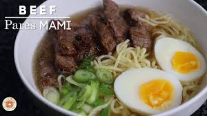 Beef mami is one of the many varieties of noodles in the country. Beef Pares Mami Beef Noodle Soup Youtube