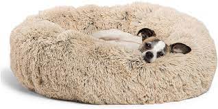 The walls of the donut provide your dog with … Best Friends By Sheri The Original Calming Donut Katzen Und Hundebett Zottelfell Grosse S 58 4 X 58 4 Cm Taupe Maschinenwaschbar Amazon De Kuche Haushalt Wohnen