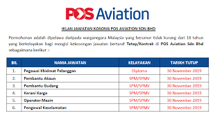 Jawatan kosong hsa are a topic that is being searched for and liked by netizens today. Jawatan Kosong Di Pos Aviation Sdn Bhd