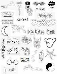 Aesthetic Trendy Black And White Tumblr Stickers 28 Trendy Wallpaper White And Black Tumblr Aesthetic Stickers Black And White Stickers Hydroflask Stickers