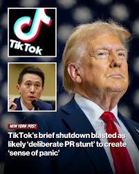 TikTok's decision to shut the app down for barely 12 hours — only to  restore access to the China-owned app