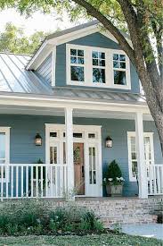 The Blue Fixer Upper Bethany Mitchell Homes House Paint Exterior Cottage Exterior House Exterior