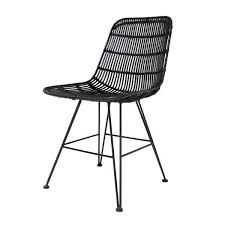 Rattan Dining Chair Black In 2020 Rattan Chair Rattan Dining Chairs Dining Chairs
