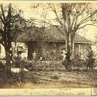 A British bungalow in India during the ...