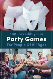 This is a selection of party games i've heard about. 188 Fun Party Games For Adults