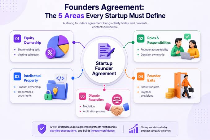 Founders Agreement in India (2026): Free Template, Key Clauses & Legal Guide