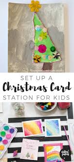 Take some card making classes at your local craft store to increase your knowledge and design levels. A Homemade Christmas Card Making Station For Kids Christmas Cards To Make Homemade Christmas Cards Christmas Crafts Diy