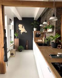 Black And Wood Kitchen Design Ideas 70 Good Staylish Black White Wood Kitchen Ideas White Wood Kitchens White Home Decor Black Walls Kitchen
