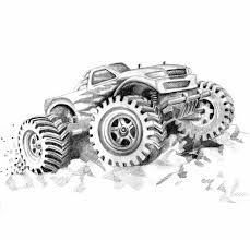 Coloring pages for monster truck (transportation) ➜ tons of free drawings to color. Free Printable Monster Truck Coloring Pages For Kids