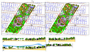 By downloading this file autocad you will receive a drawing download a free dwg file containing garden benches for your home and garden in 3 views. Urban Garden Design In Dwg File Cadbull