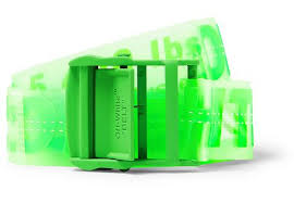 Off White 4 5cm Neon Green Industrial Pvc Belt Modesens Off White Belt Belt Neon Green