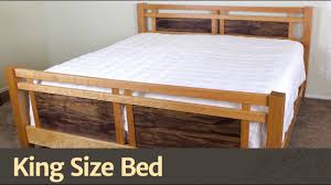 This width is the equivalent of two twins pushed. 260 King Size Bed The Wood Whisperer