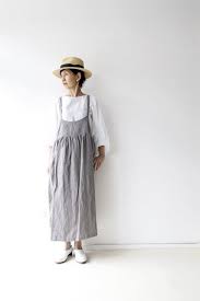ヌーベルフレンチワンピース 日々の服 リネン ファッション ファッション ワンピース