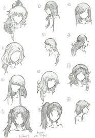 Hair Styles 1 12 By Animebleach14 On Deviantart How To Draw Hair Anime Hair Drawings