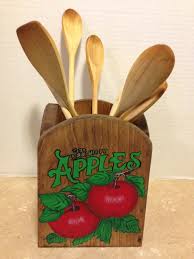 The glass porcelain finish matches staub's cast iron to mix perfectly on your table top. Kitchen Utensil Holder Holder For Utensils Apple Kitchen Apple Decor Red Apple Decor Wooden Holder Country Decor Farmhouse Decor
